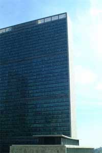 United Nations building in New York City.